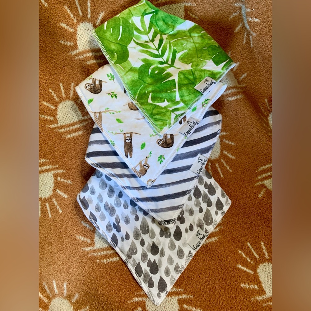 Copper Pearl Bib-Set of 4